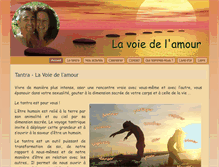 Tablet Screenshot of lavoiedelamour.com